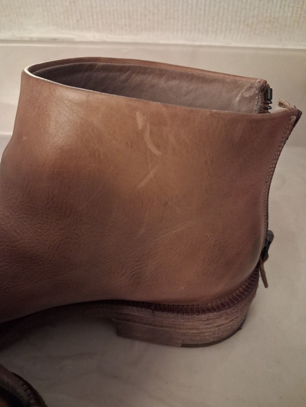 Marséll Leather Pointed Almond Toe Ankle Boots~ Chic Stlye - Picture 4 of 9